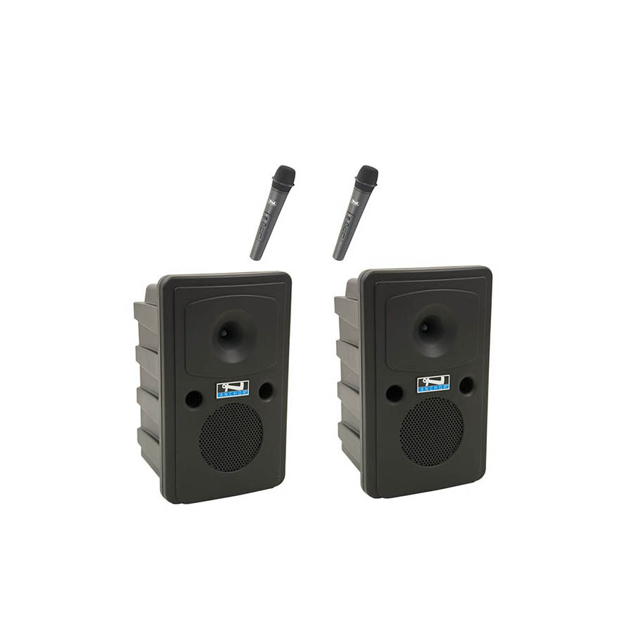 Anchor Audio Go Getter AIRFLEX XR2 PA System with 2 Wireless Handheld Microphones and 2 Stands