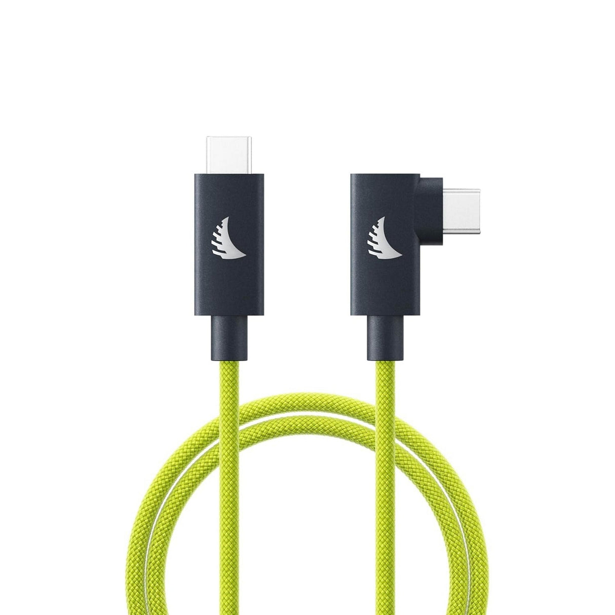 Angelbird UC4SFRAL200 6.6' USB-C 4.0 Solid Flex Right Angle Cable (Lime)