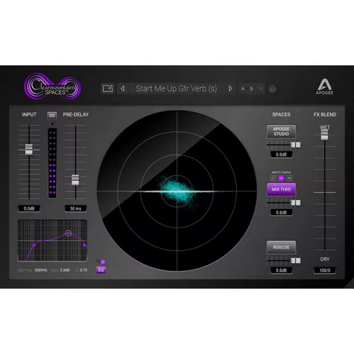 Apogee Clearmountain Spaces Reverb Plugin