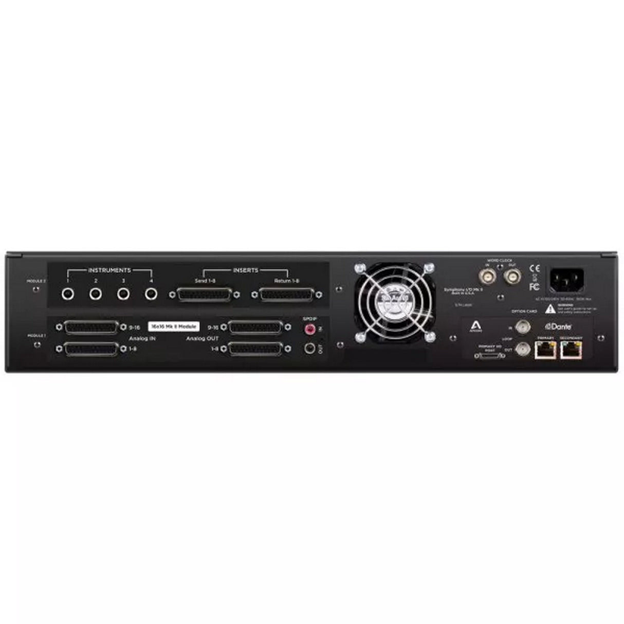 Apogee Symphony IO Mk II 16x16 Analog I/O with 8 Mic Preamps Dante Pro Tools SoundGrid Interface