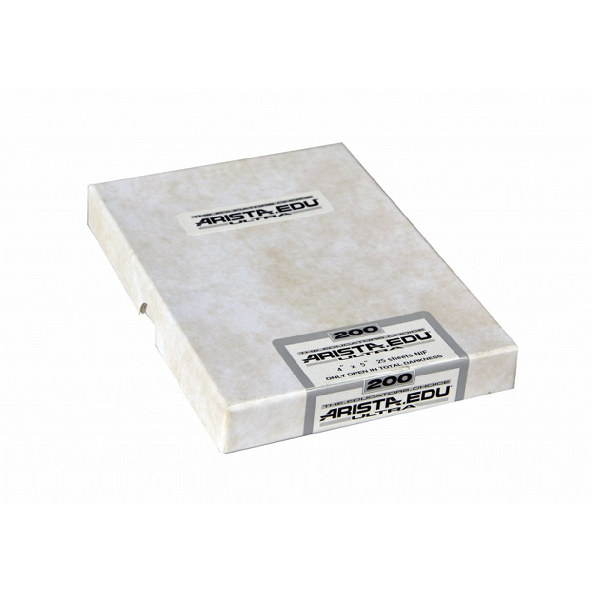 Arista EDU Ultra Black and White Sheet Films - 200 / 4 x 5’’, 25-Sheets
