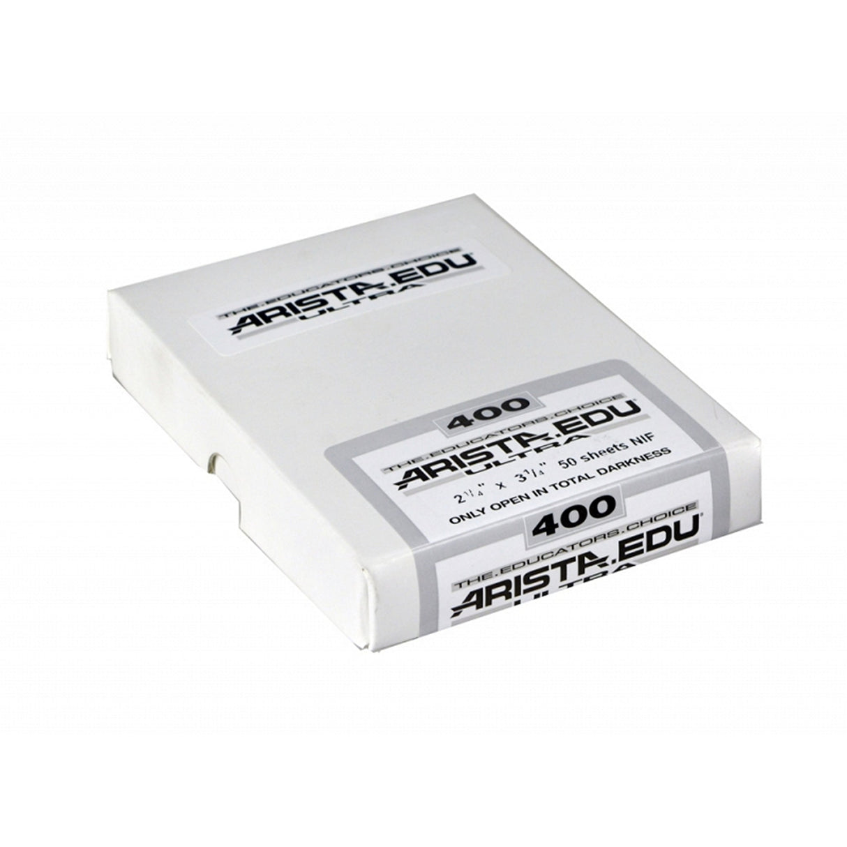 Arista EDU Ultra Black and White Sheet Films - 400 / 2.25 x 3.25’’, 50-Sheets