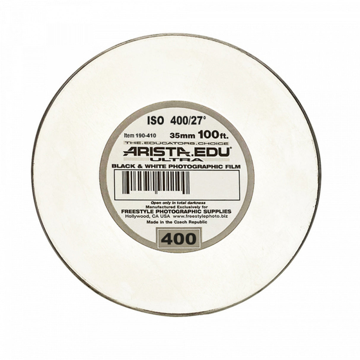 Arista EDU Ultra Black and White Roll Films - 400 / 35mm, 100-Feet Roll