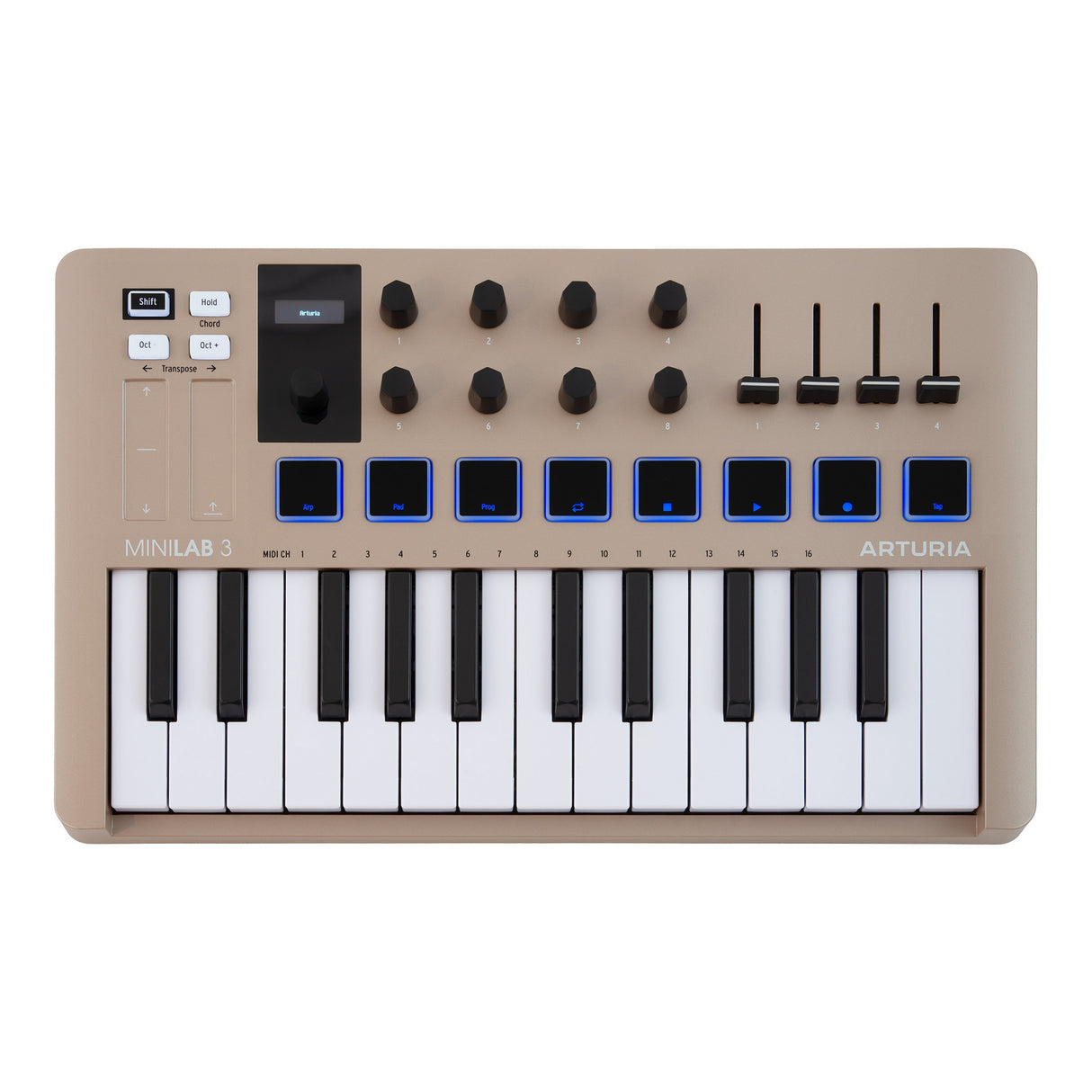 Arturia MiniLab 3 25-Note Compact MIDI Keyboard and Pad Controller
