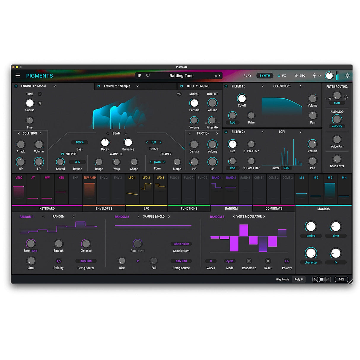 ARTURIA Pigments 6 Software Synthesizer