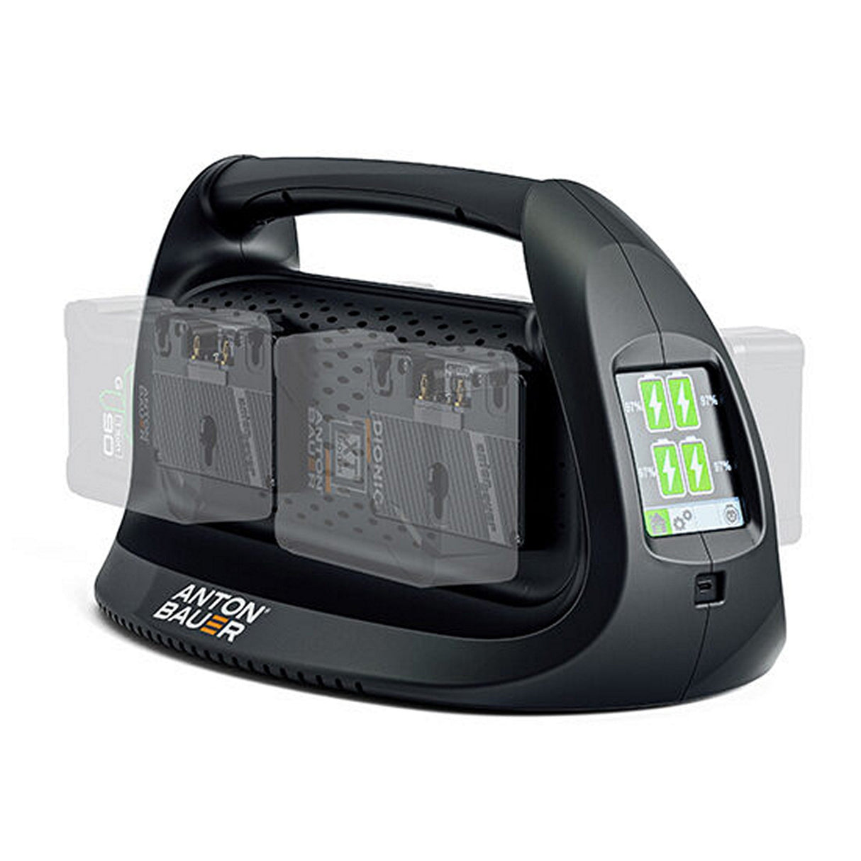 Anton Bauer Performance QUAD Charger - GM Gold Mount 4 Position Power Charger 8475-0119