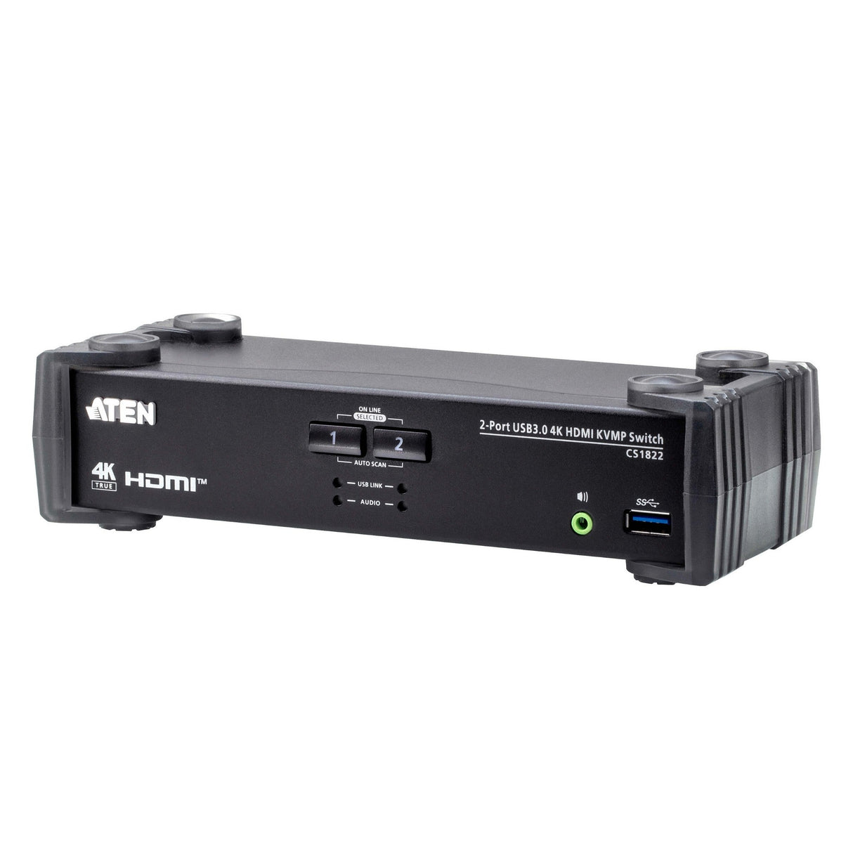 ATEN CS1822 2-Port USB 3.0 4K HDMI KVMP Switch with Audio Mixer Mode