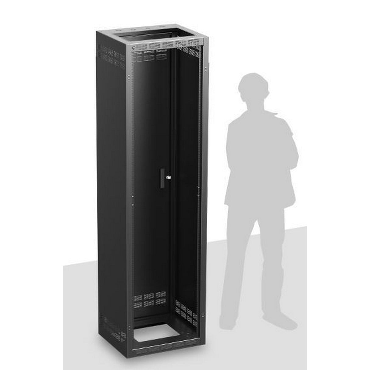 AtlasIED 144-18 18.5-Inch Stand-Alone Floor Rack Cabinet, 44RU