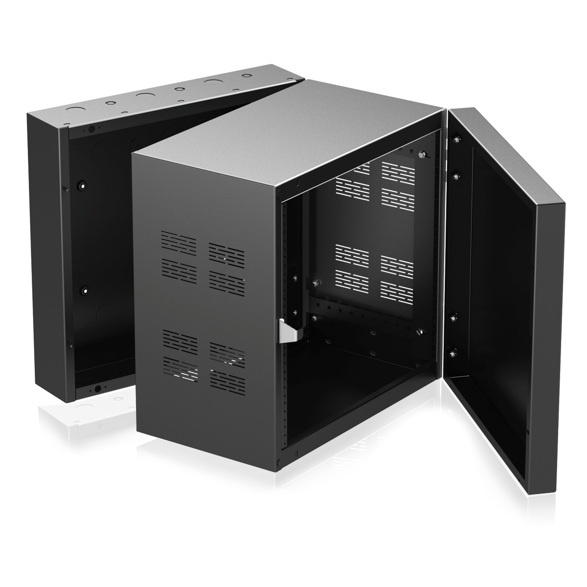 AtlasIED 310‑12 19-Inch Stand‑Alone Wall Rack Cabinet, 10RU