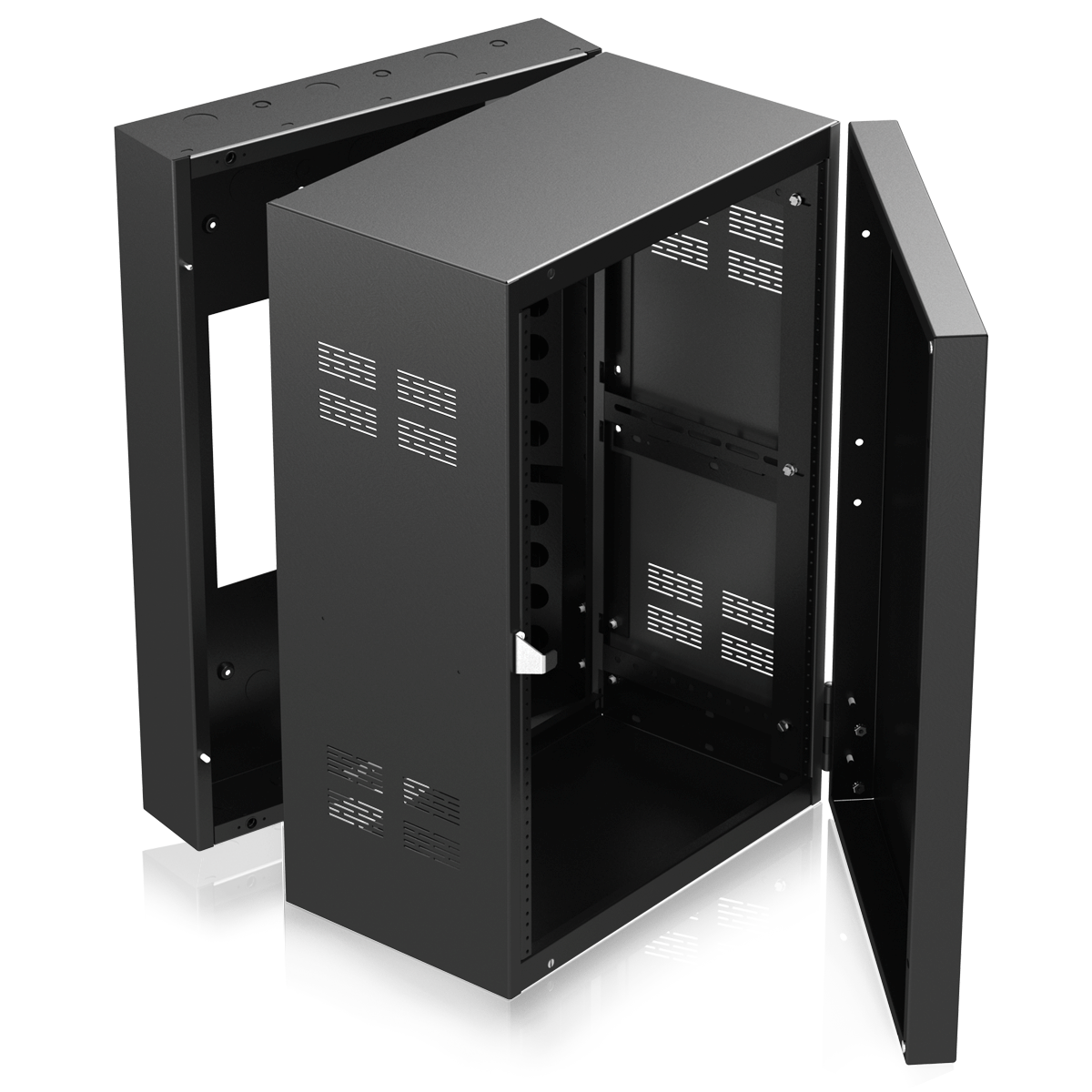 AtlasIED 316‑12 19-Inch Wall‑Mount Rack Cabinet, 16RU