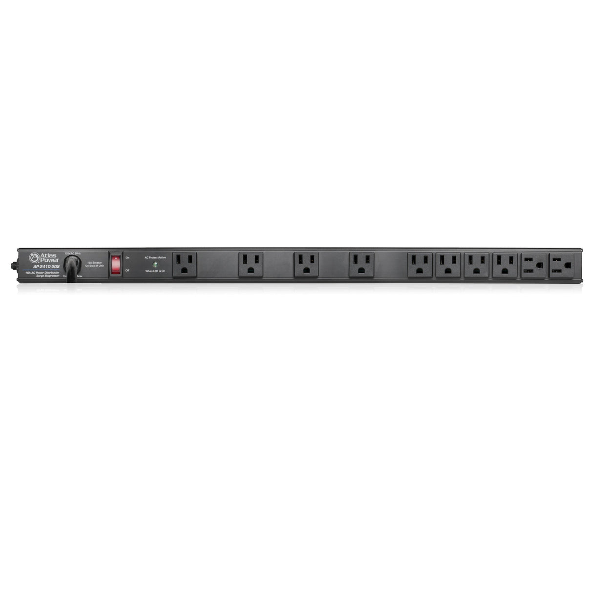 AtlasIED AP-2410 Series 24-Inch 10-Outlet Vertical Power Strip