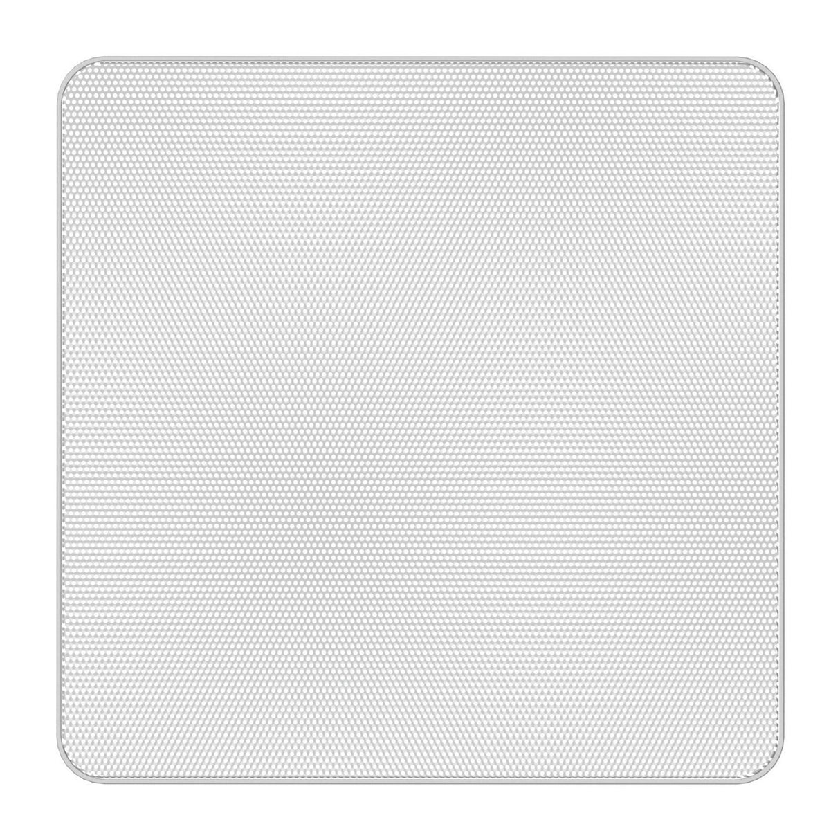 AtlasIED FAP43T-WEGS 4.5-Inch Coaxial In-Ceiling Speaker with 32W 70V/100V Transformer, Ported Enclosure, Safety First Mounting System, and Square White Edgeless Grille, Pair