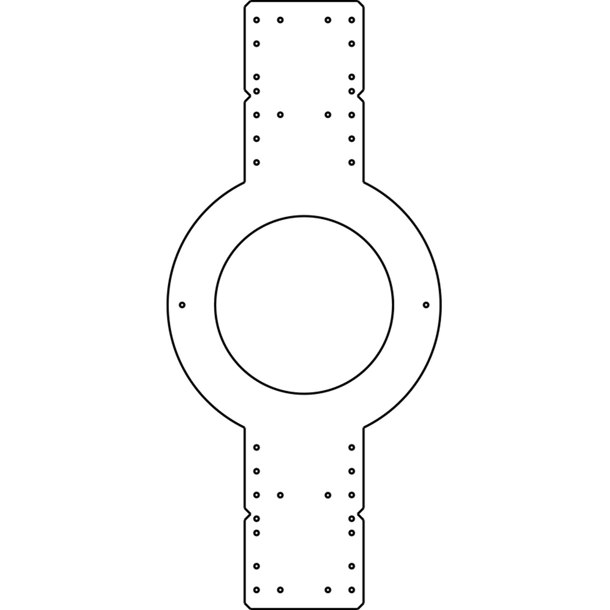 AtlasIED FC‑4MR Mud Ring for 4-Inch Ceiling Speakers