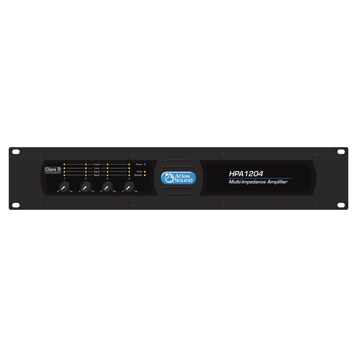 AtlasIED HPA1204 4-Channel x 300W Commercial Multi-Impedance Power Amplifier