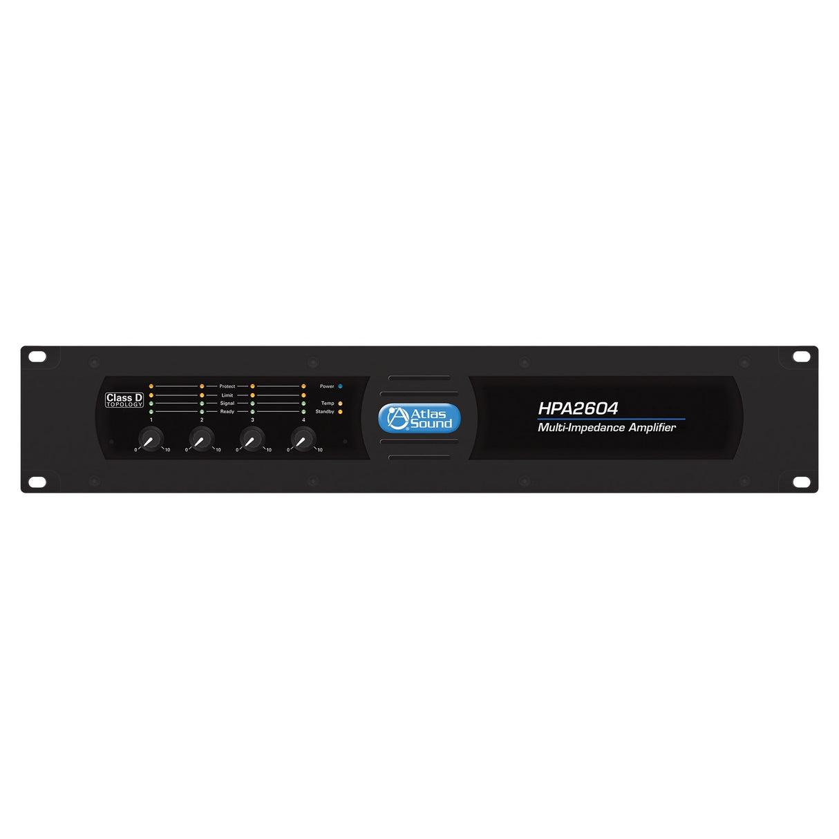 AtlasIED HPA2604 4-Channel x 650W Commercial Multi-Impedance Power Amplifier