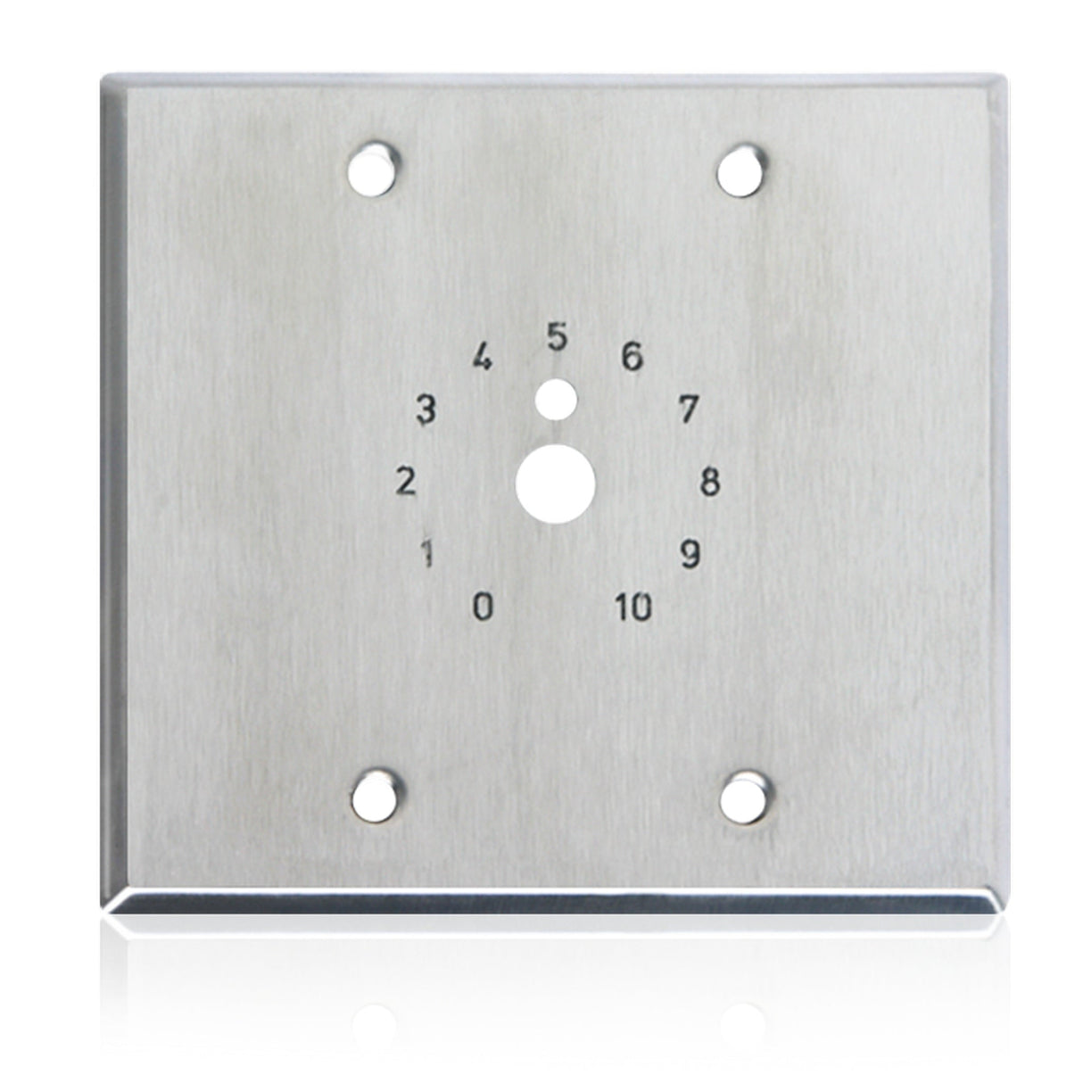 AtlasIED HX25‑2 Double‑Gang Stainless Steel Plate with Dial Scale