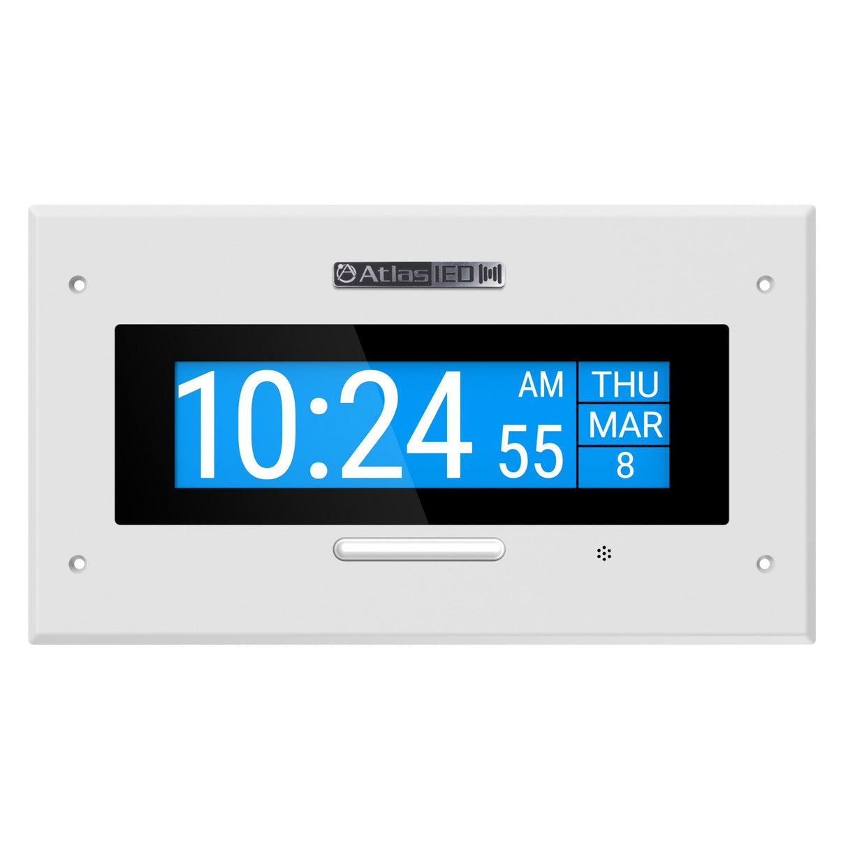 AtlasIED IP-DMF Wall‑Mount LCD Endpoint with Microphone and LED Flasher