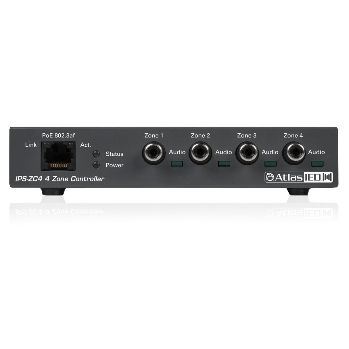 AtlasIED IPS‑ZC4 SIP‑to‑Analog 4‑Zone PoE Gateway
