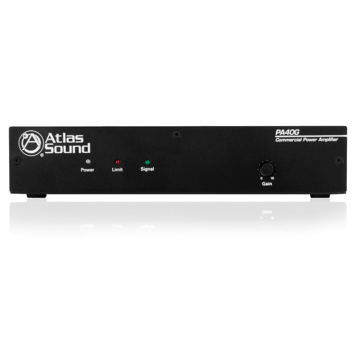 AtlasIED PA40G 40W Single‑Channel 70/100V Power Amplifier, 1RU