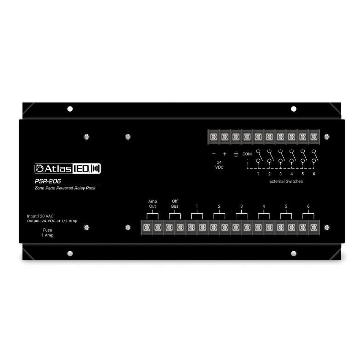 AtlasIED PSR-206 Zone Page Powered Relay Pack