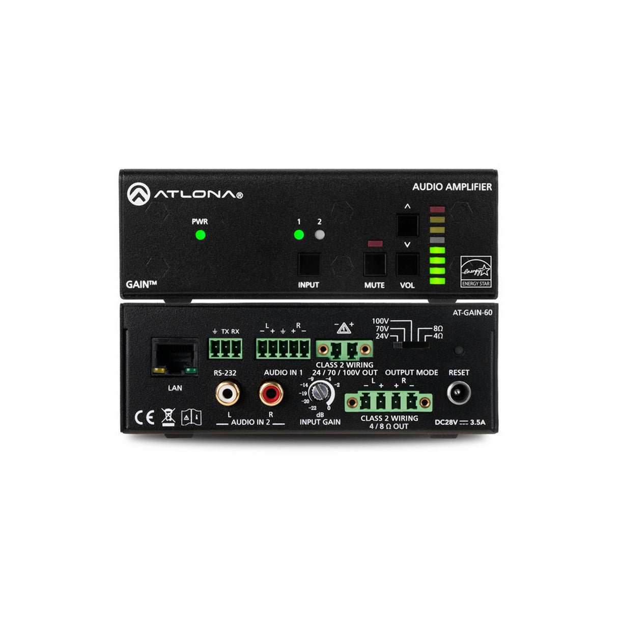 Atlona AT-GAIN-60 60W Audio Power Amplifier