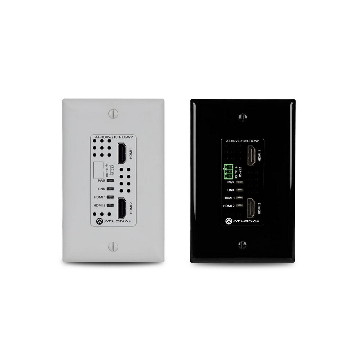 Atlona AT-HDVS-210H-TX-WP Two-Input HDMI Wall Plate Switcher with Ethernet-Enabled HDBaseT Output
