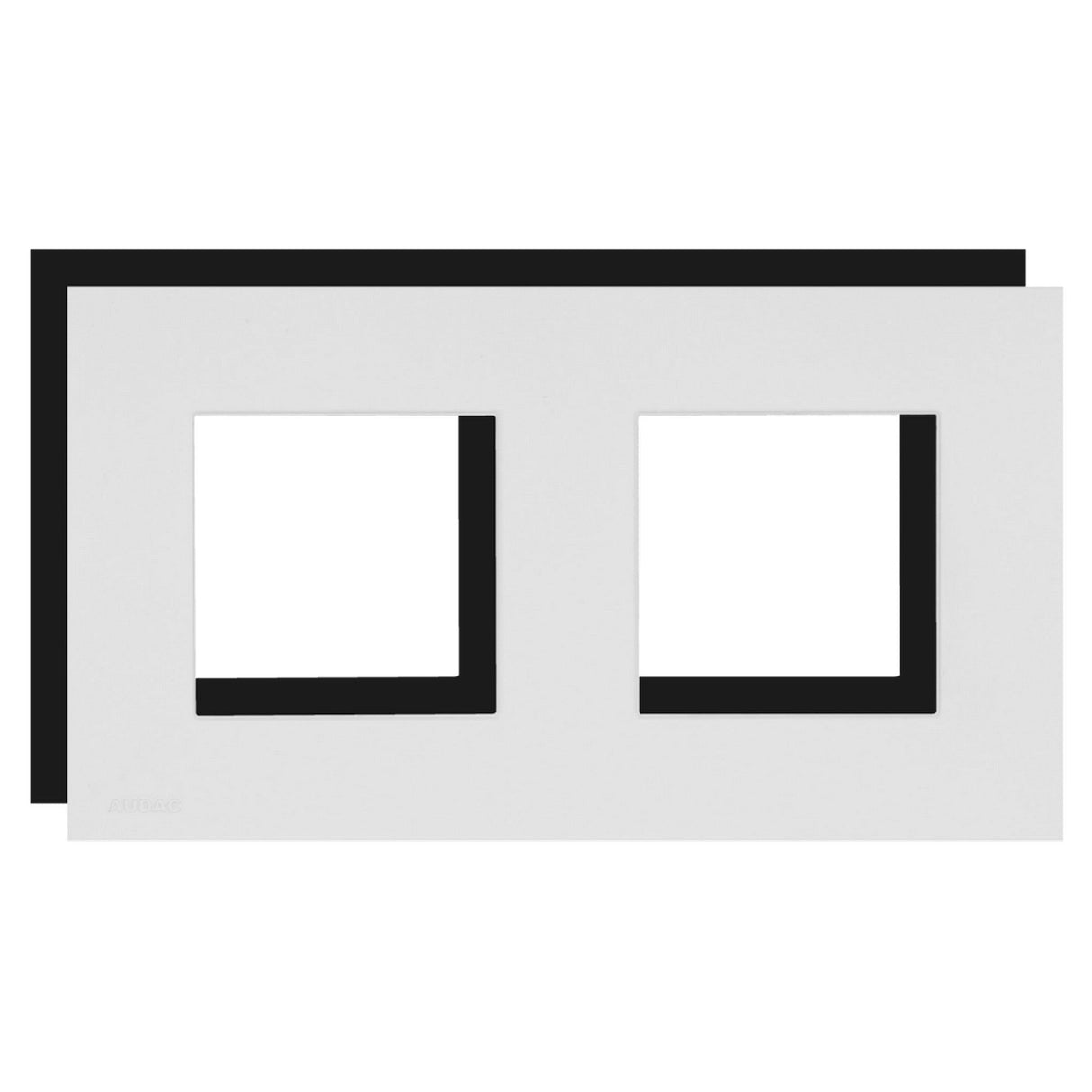 Audac CF45D Double Cover Frame 45 x 45 mm - Black