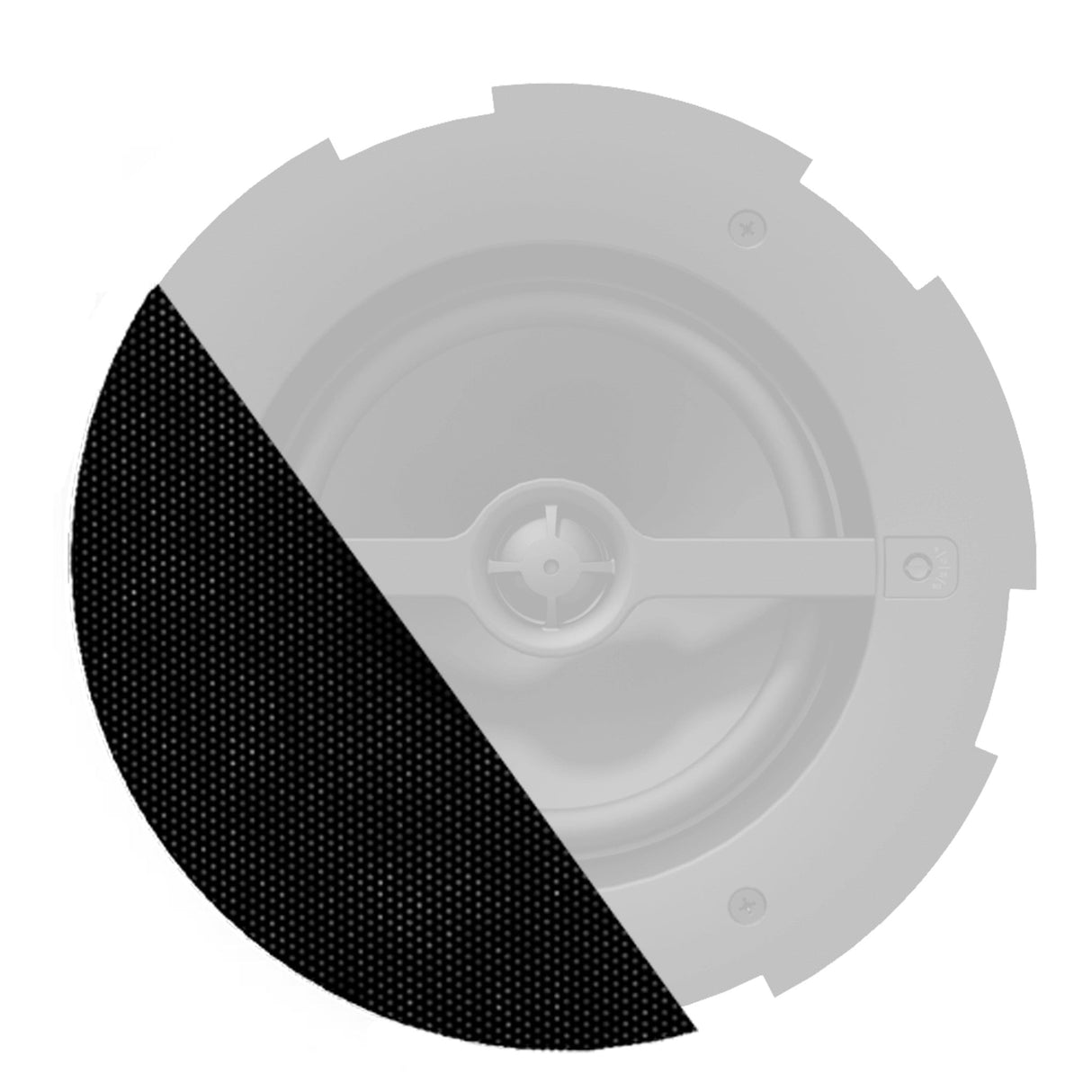 Audac GLI06 Front Grill for CALI6 Series with Cloth and Outdoor Treatment - Black