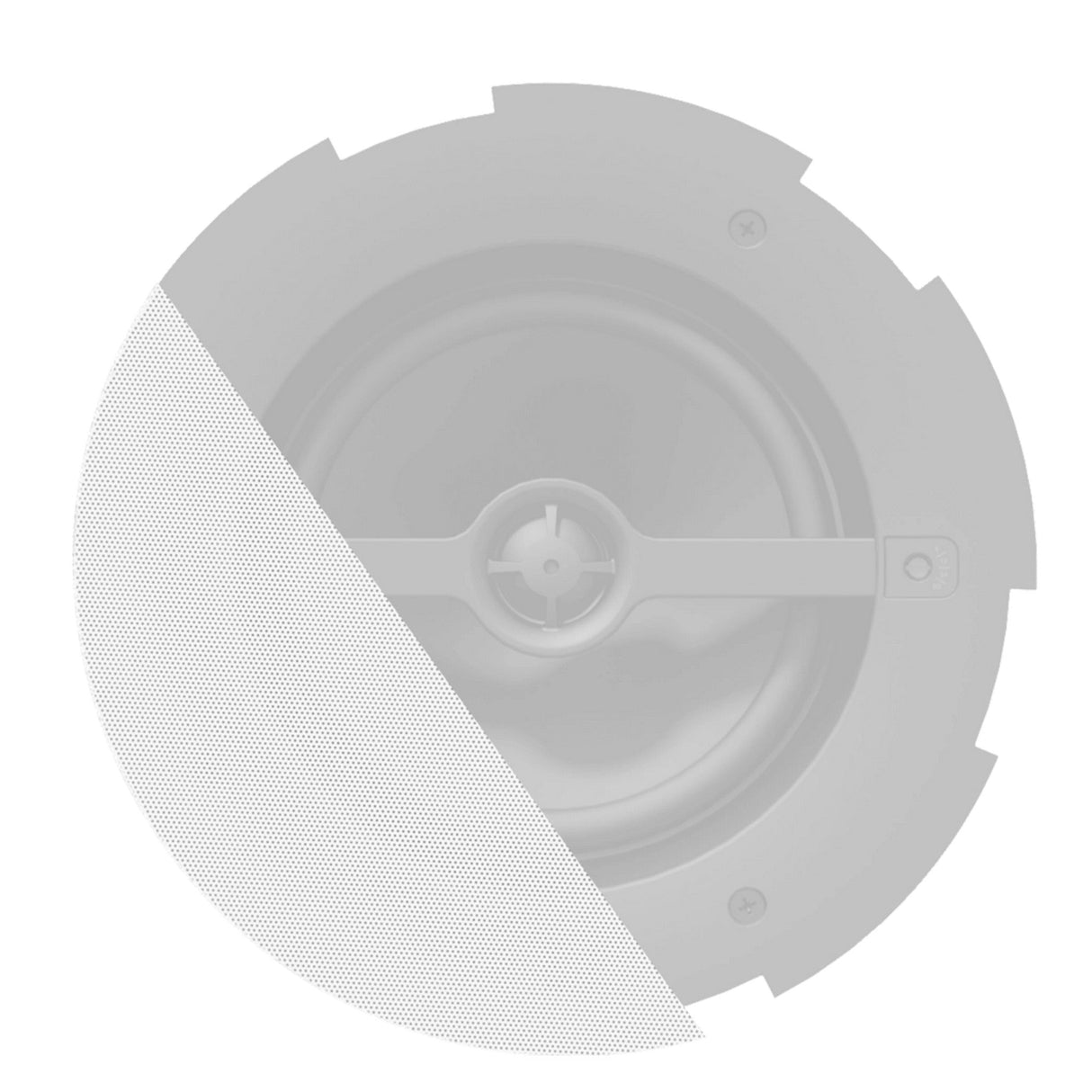 Audac GLI06 Front Grill for CALI6 Series with Cloth and Outdoor Treatment - White