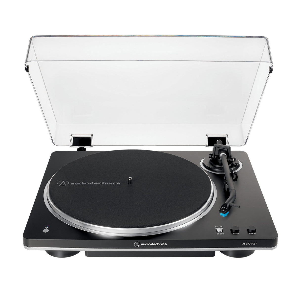 AVLGEAR Audio-Technica AT-LP70XBT-BS Wireless Turntable, Black/Silver