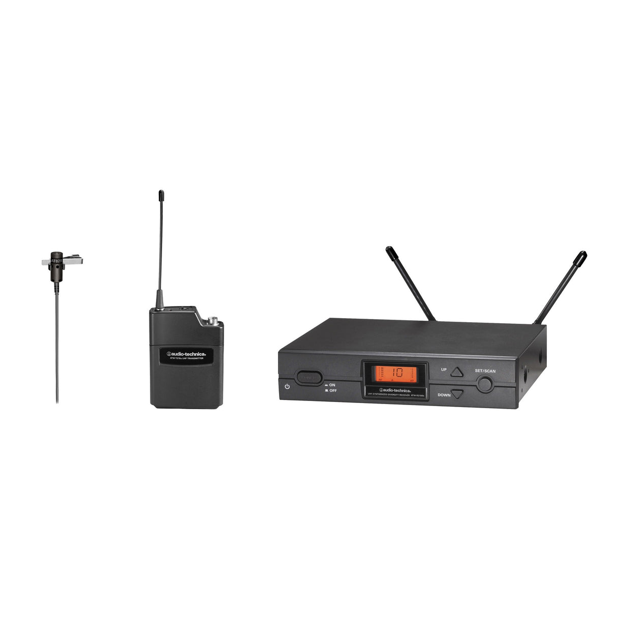 Audio-Technica ATW-2129C Wireless Lavalier Microphone System, I Band 487.125 - 506.5 MHz