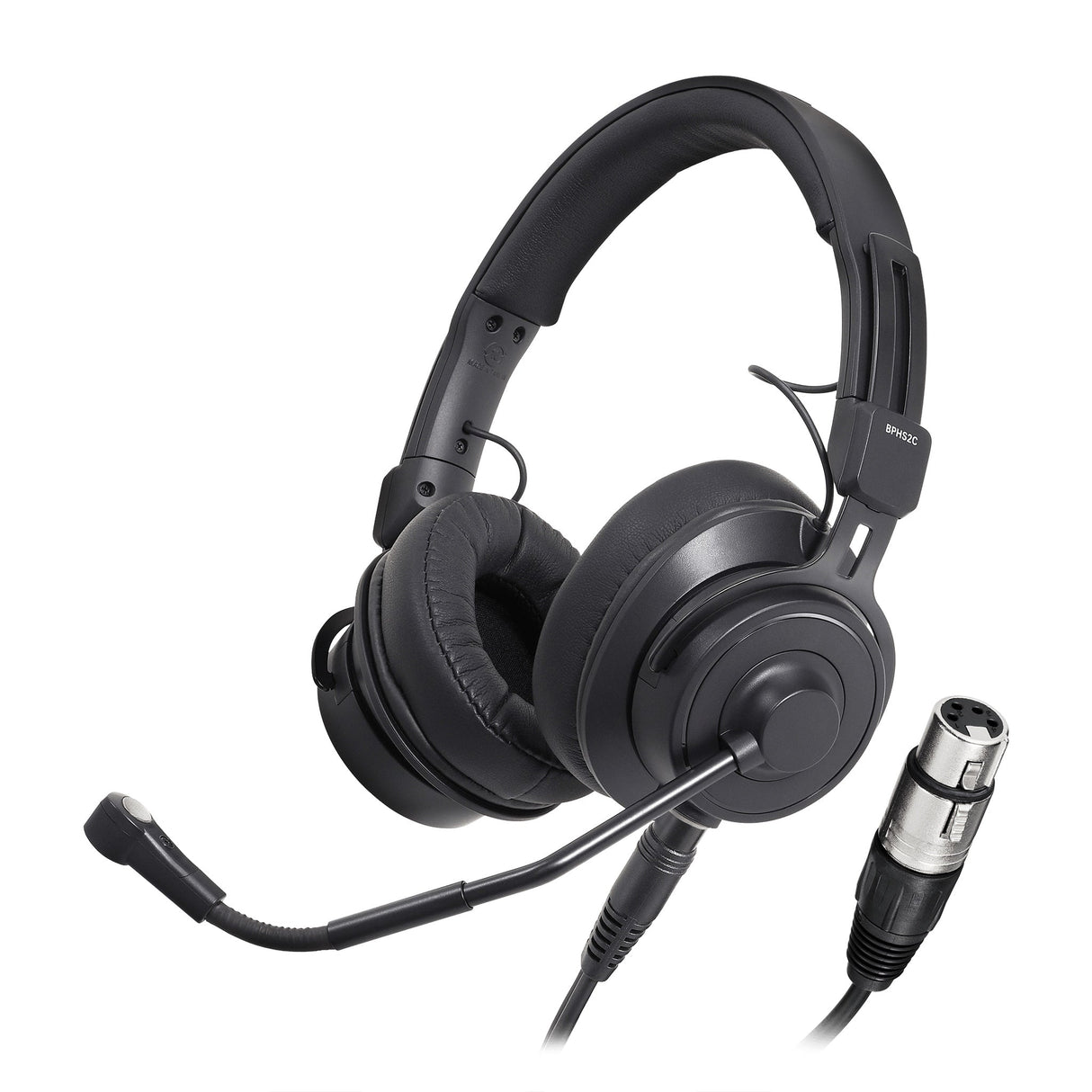 Audio-Technica BPHS2Ca-XF4 Broadcast Stereo Headset Condenser Microphone with 4-Pin XLRF Connector