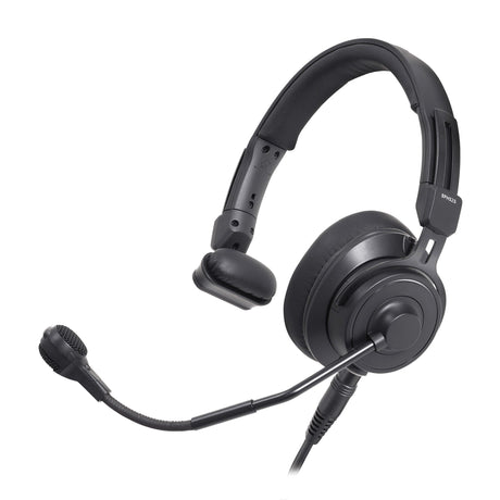 Audio-Technica BPHS2S Single Ear Broadcast Headset with Dynamic Hypercardioid Element - XLR - Mic, 6.3 mm (1/4’’)