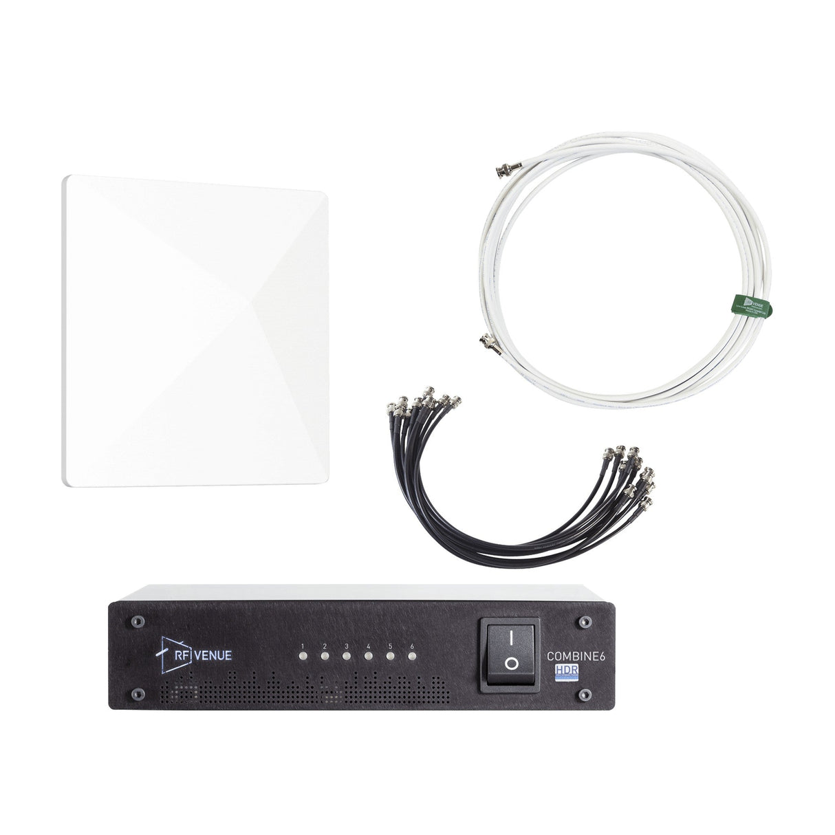 RF Venue COMB6CP-ARC RF Venue COMBINE6 HDR and CP-ARC Bundle - White Antenna and Coaxial Cable