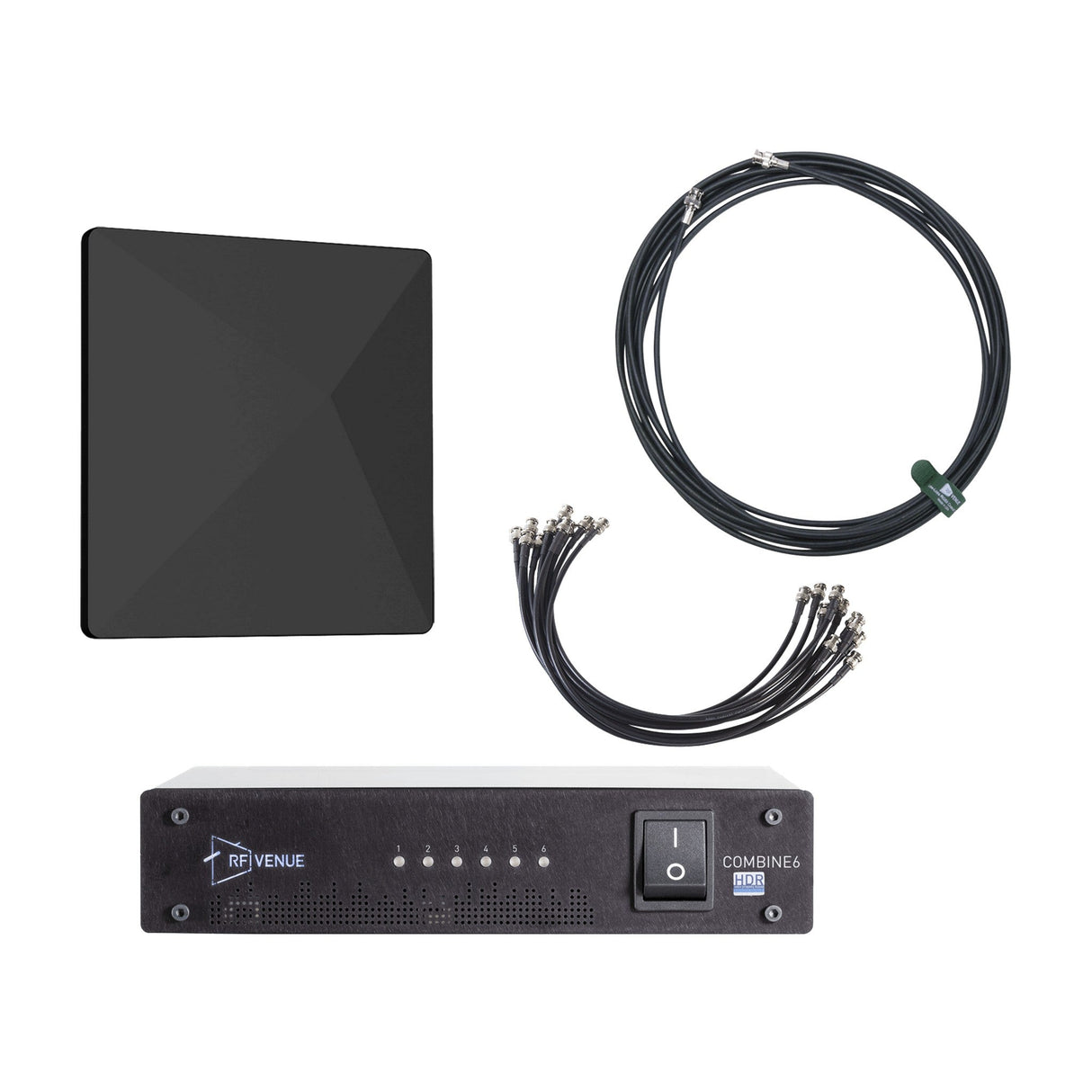 RF Venue COMB6CP-ARC RF Venue COMBINE6 HDR and CP-ARC Bundle - Black Antenna and Coaxial Cable