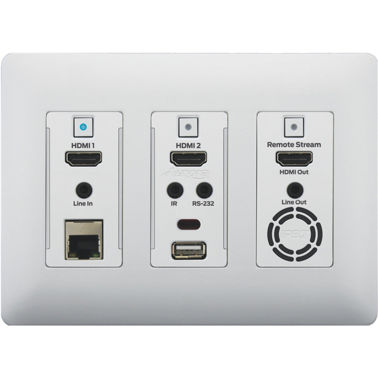 Aurora IPX-TCW3-C-W 4K over IPBaseT Wall Plate 10G Copper White