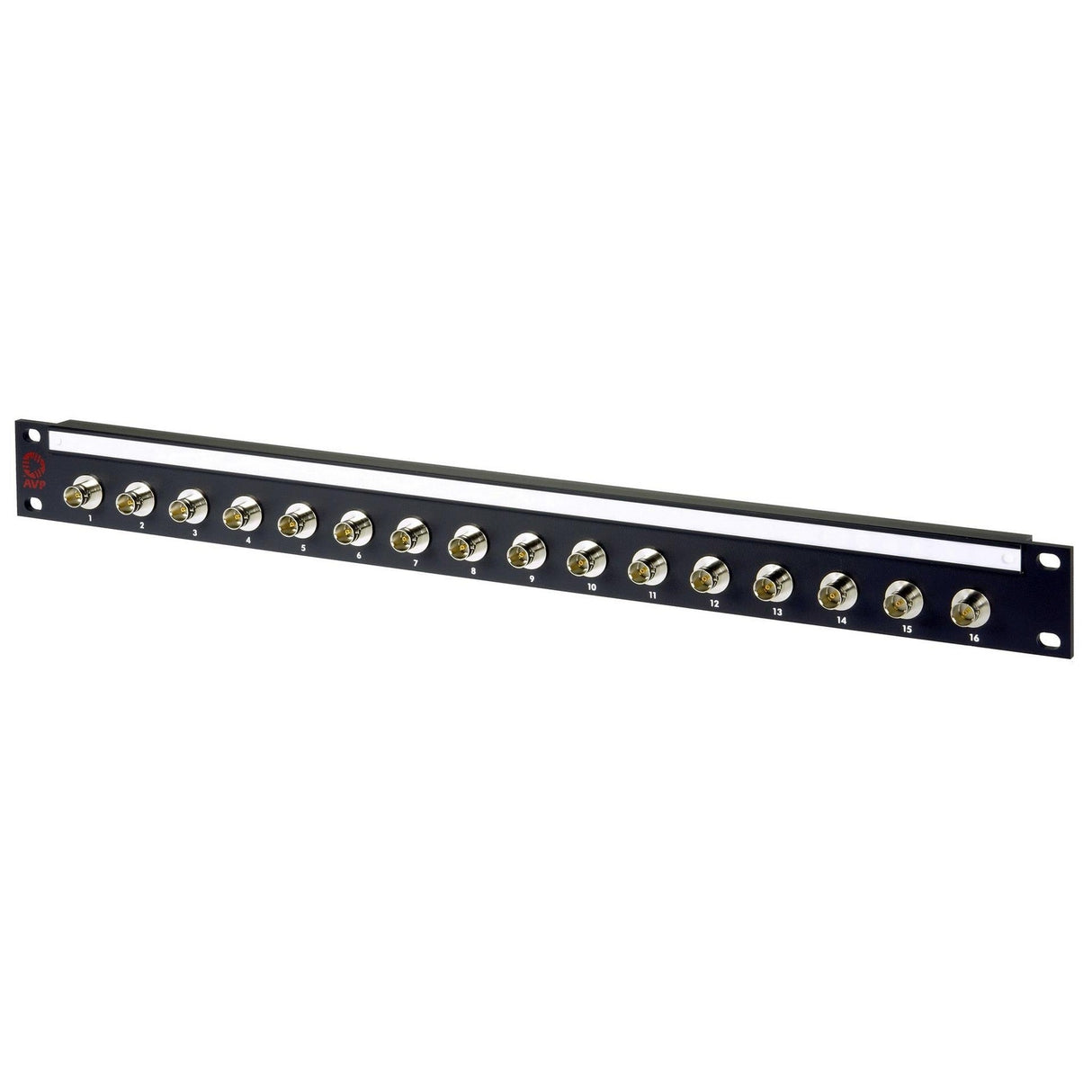 AVP 1 x 16/1RU/16 JJ300 4K/8K UHD 24 Ghz Feedthru BNC Non-Recessed Patchbay