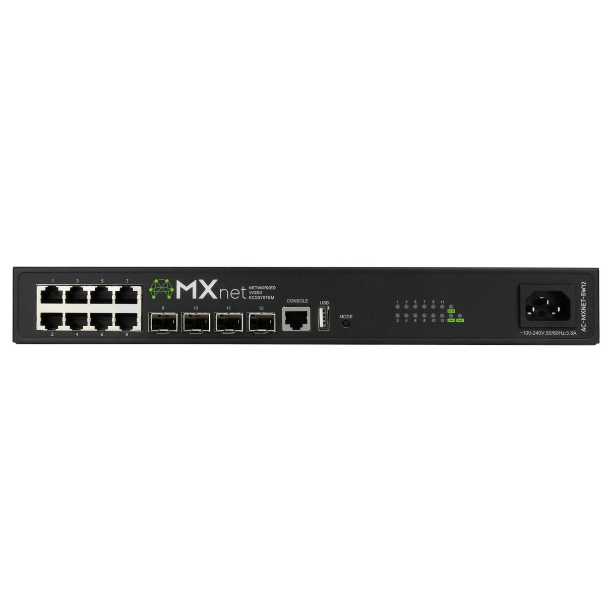 AVPro Edge AC-MXNET-SW8P 12-Port Managed PoE Plus Network Switch