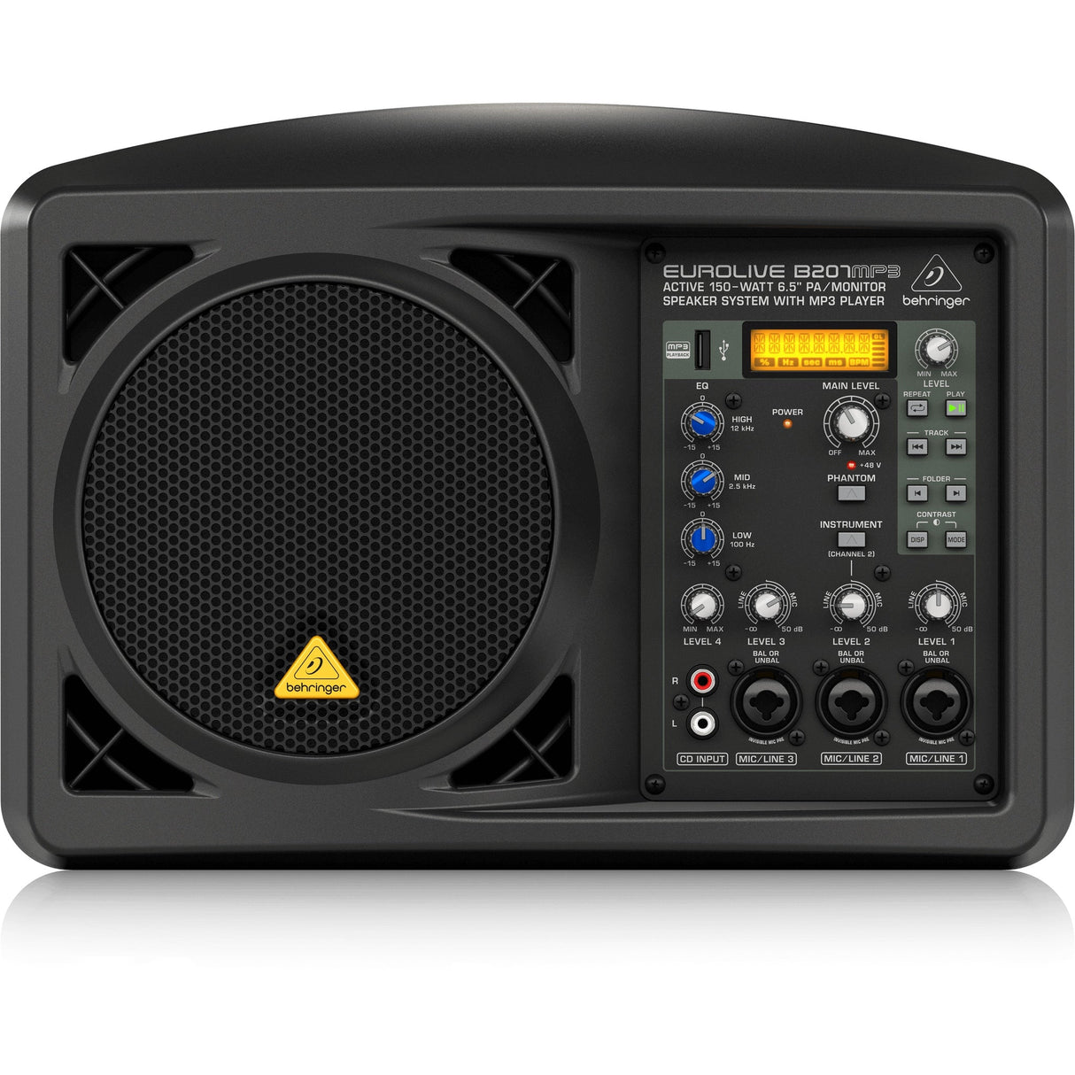 Behringer B207MP3 Active 150W 6.5" PA / Monitor Speaker System with MP3 Player