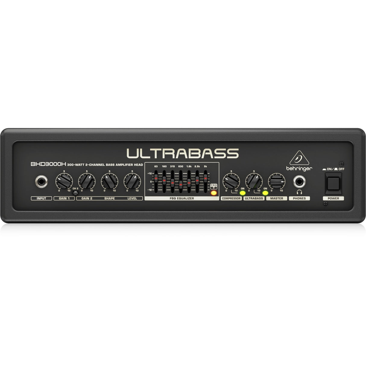 Behringer BXD3000H 300W 2-Channel Bass Amplifier Head