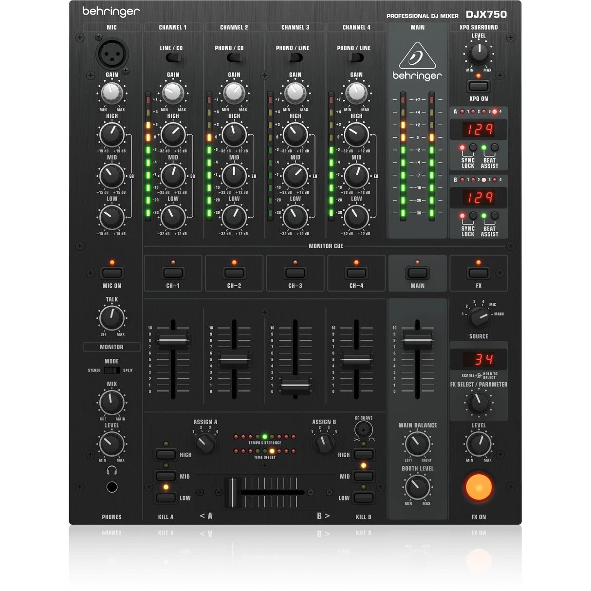 Behringer DJX750 5-Channel DJ Mixer