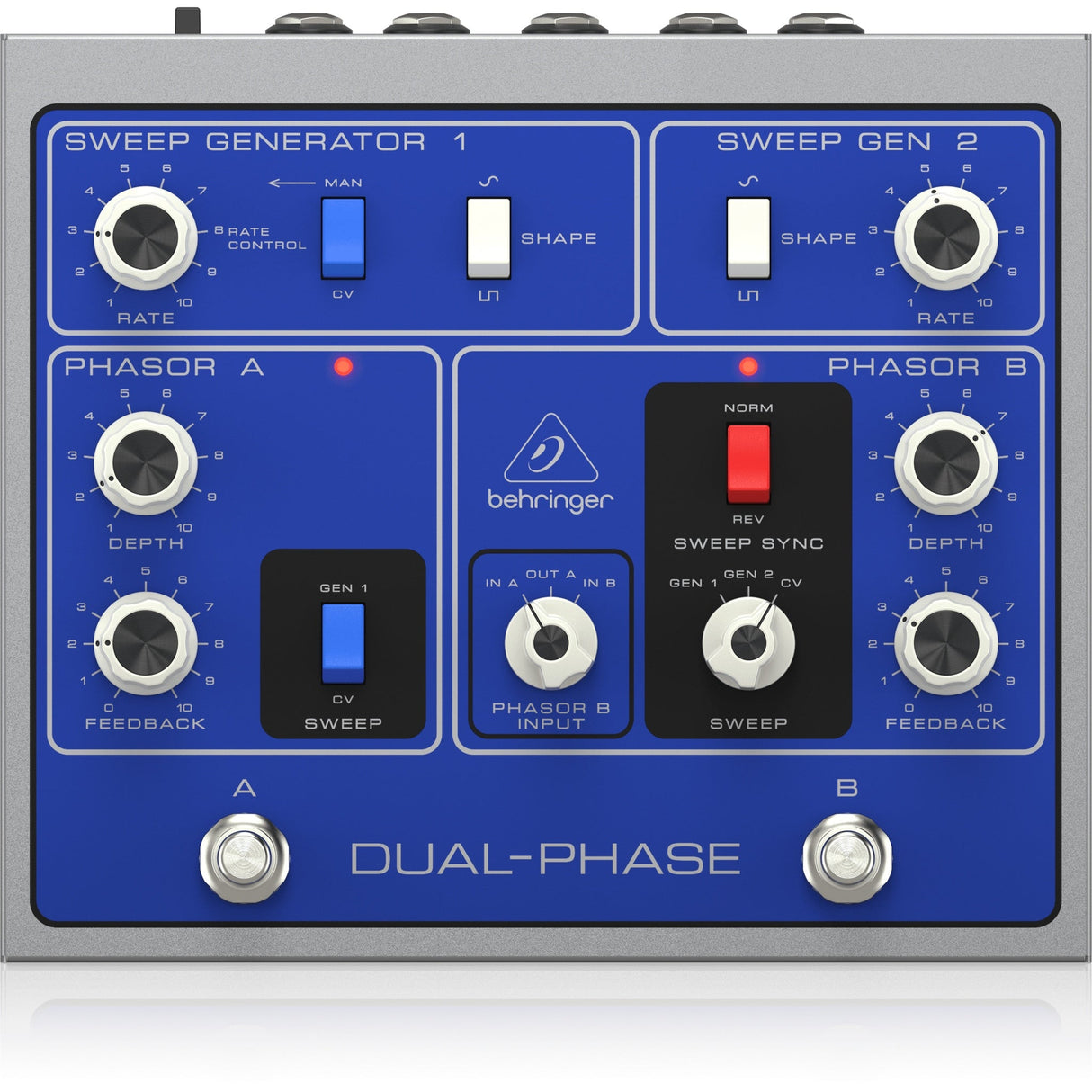 Behringer Dual-Phase Analog Phase Shifter Effects Pedal