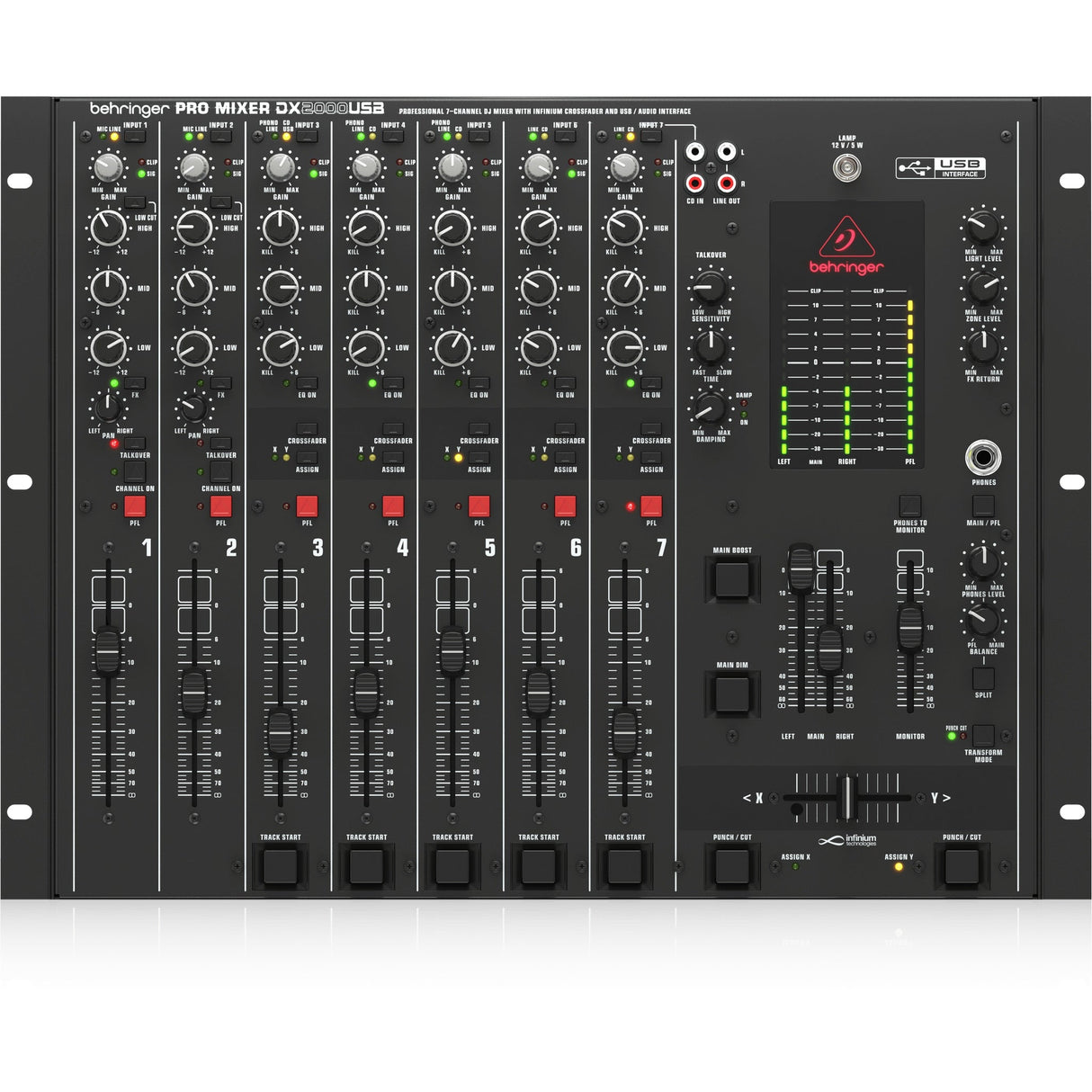 Behringer DX2000USB 7-Channel DJ Mixer with USB Audio Interface