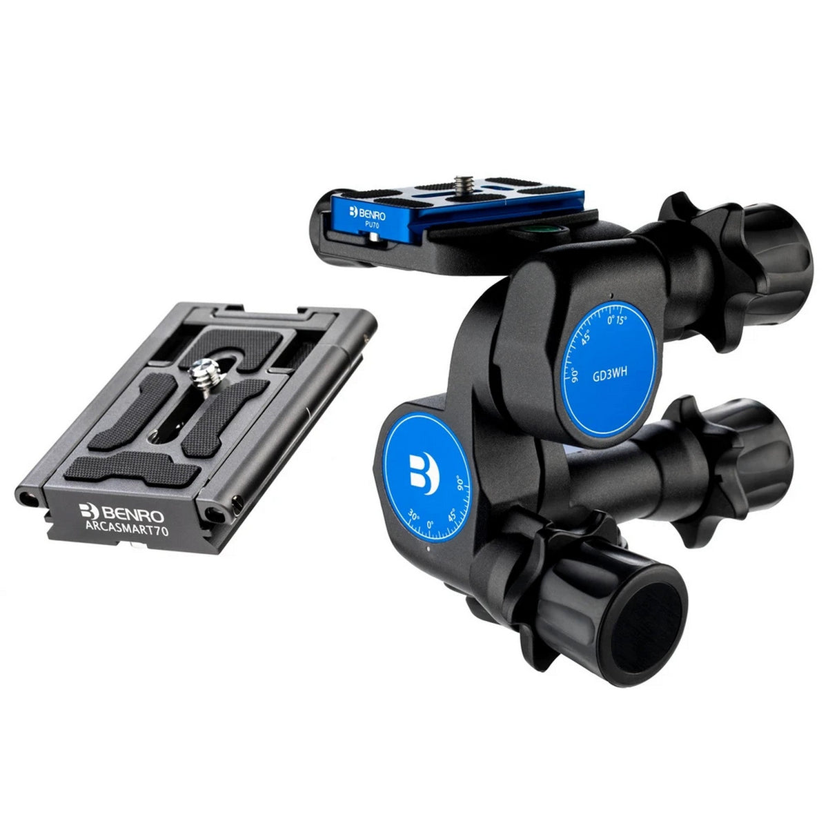 Benro GD3WHACS70 3-Way Geared Head with ArcaSmart70 Plate