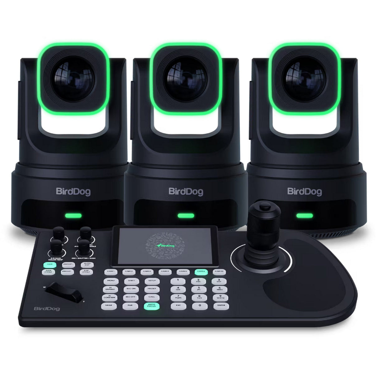 BirdDog X4E Ultra PTZ Cameras and KBD Controller Combo Professional PTZ Camera Bundle