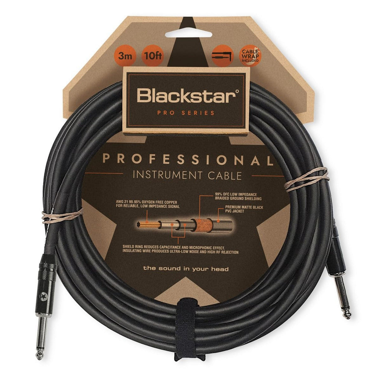 Blackstar Professional Straight to Straight Instrument Cable