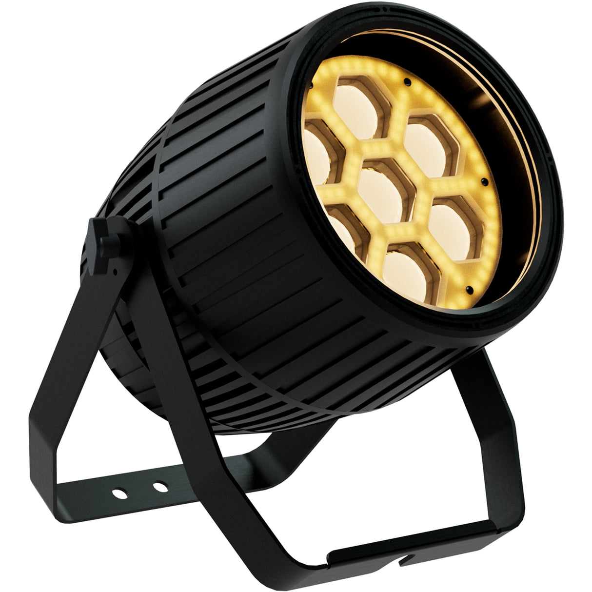 Blizzard Lighting Motif Settelenti CW + WW 7x 40W 2-In-1 Cool White/Warm White LED Zoomable Wash Fixture Black