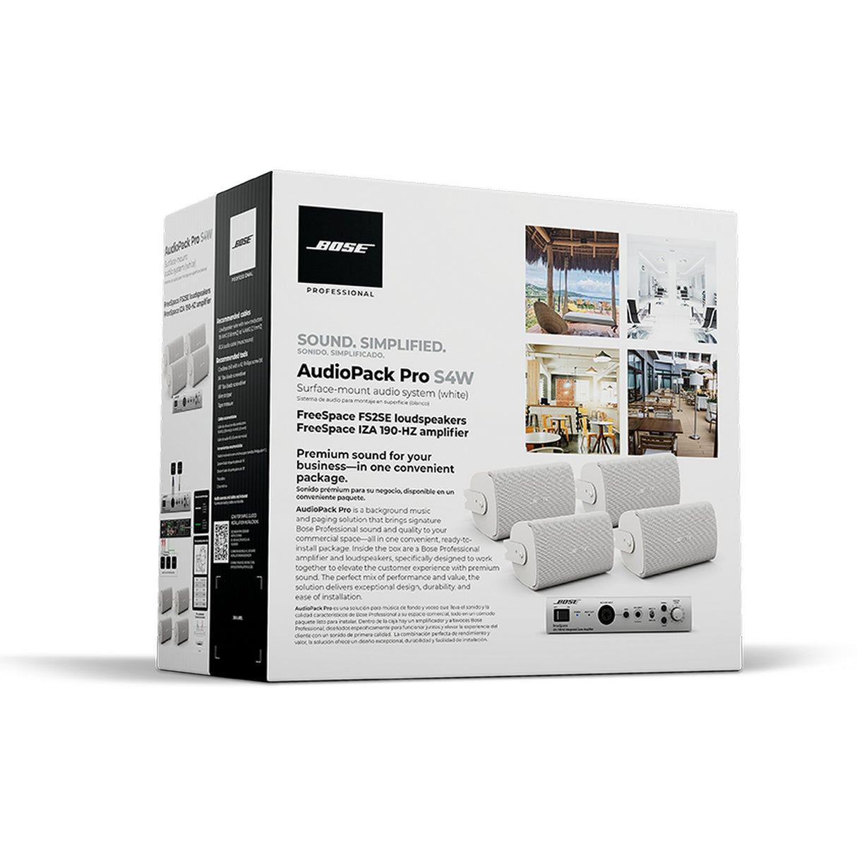 Bose AudioPack Pro S4 Surface-Mount Audio System White