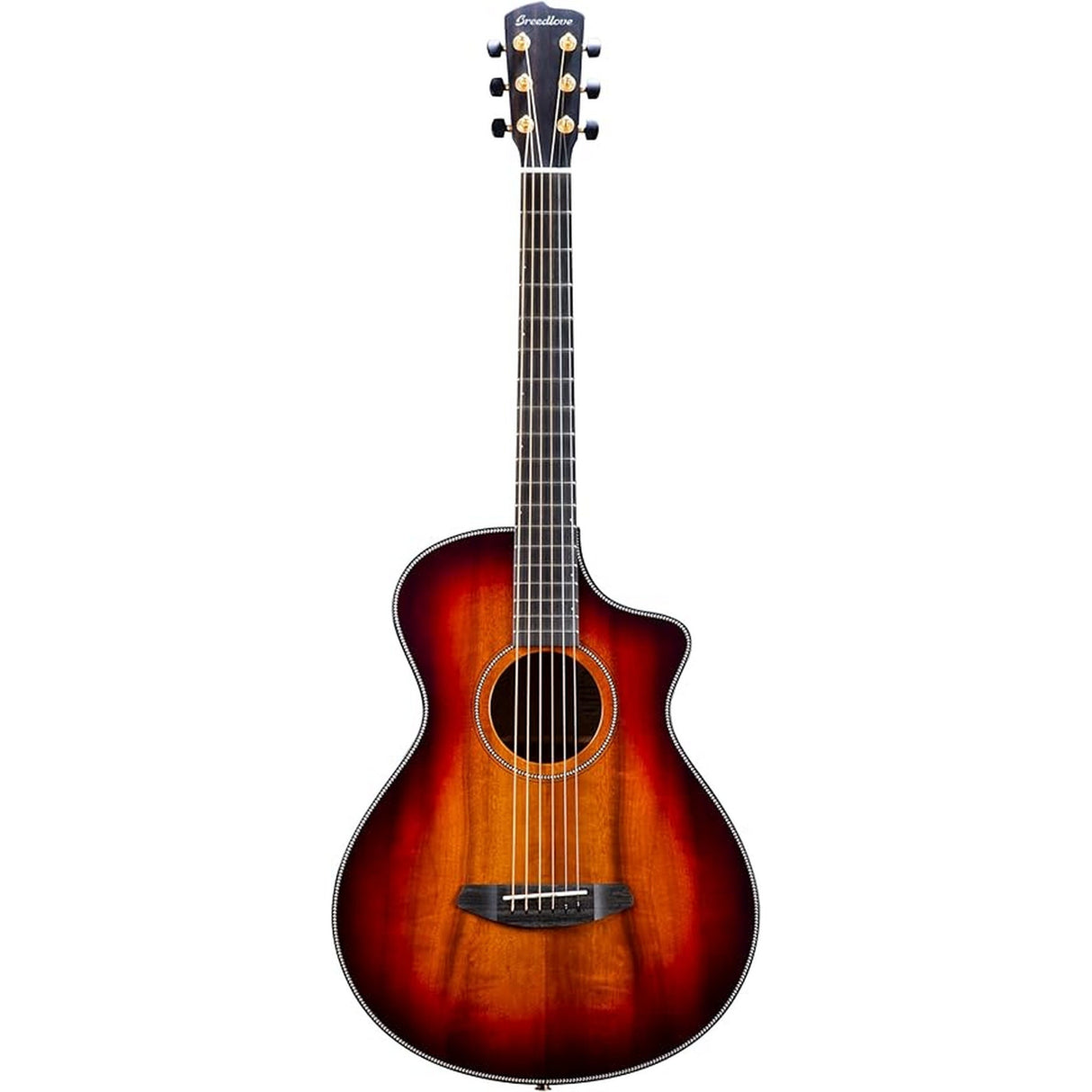 Breedlove Oregon Parlor Concertina CE Acoustic Electric Guitar, Old Fashioned Burst Finish