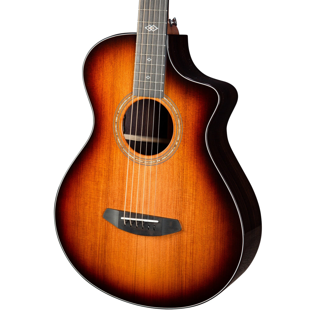 Breedlove Premier Parlor Concertina CE Acoustic-Electric Guitar, Edgeburst Gloss Finish